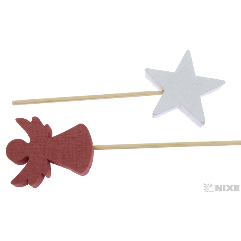 ZÁPICH D VÁNOCE 4x12cm 10ks*MIX BAREV