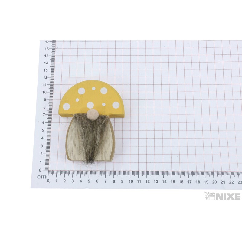 MUCHOMŮRKA D 8x10cm*ŽLUTÁ