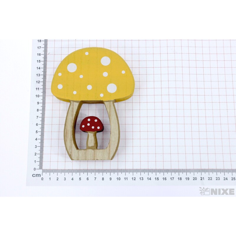 MUCHOMŮRKA D 11x15cm*ŽLUTÁ