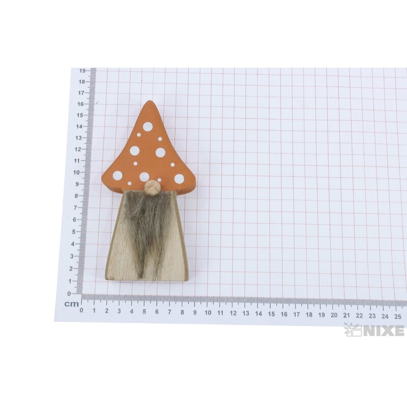 MUCHOMŮRKA D 7x14,5cm*ORANŽOVÁ