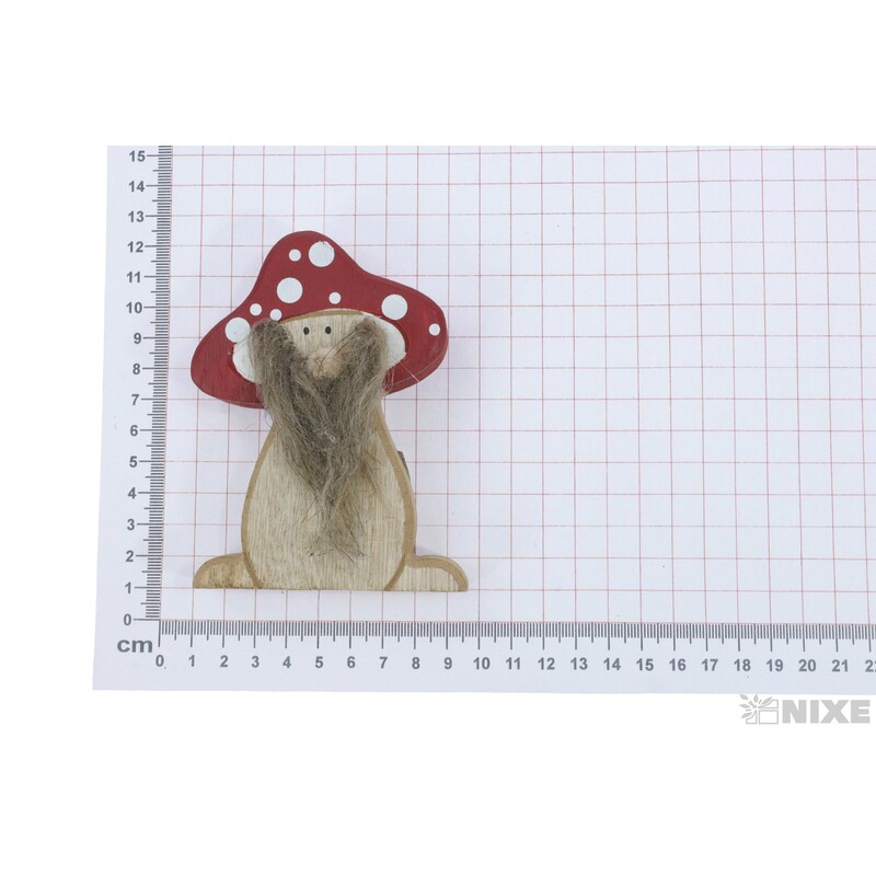 MUCHOMŮRKA D 8x11cm*ČERVENÁ