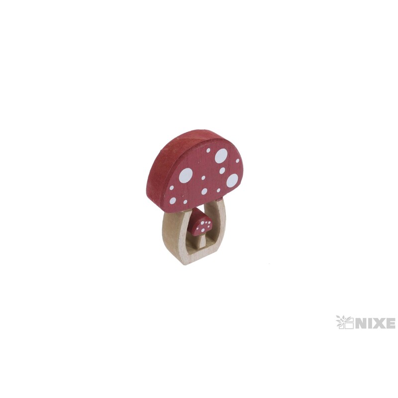 MUCHOMŮRKA D 7x10cm*ČERVENÁ