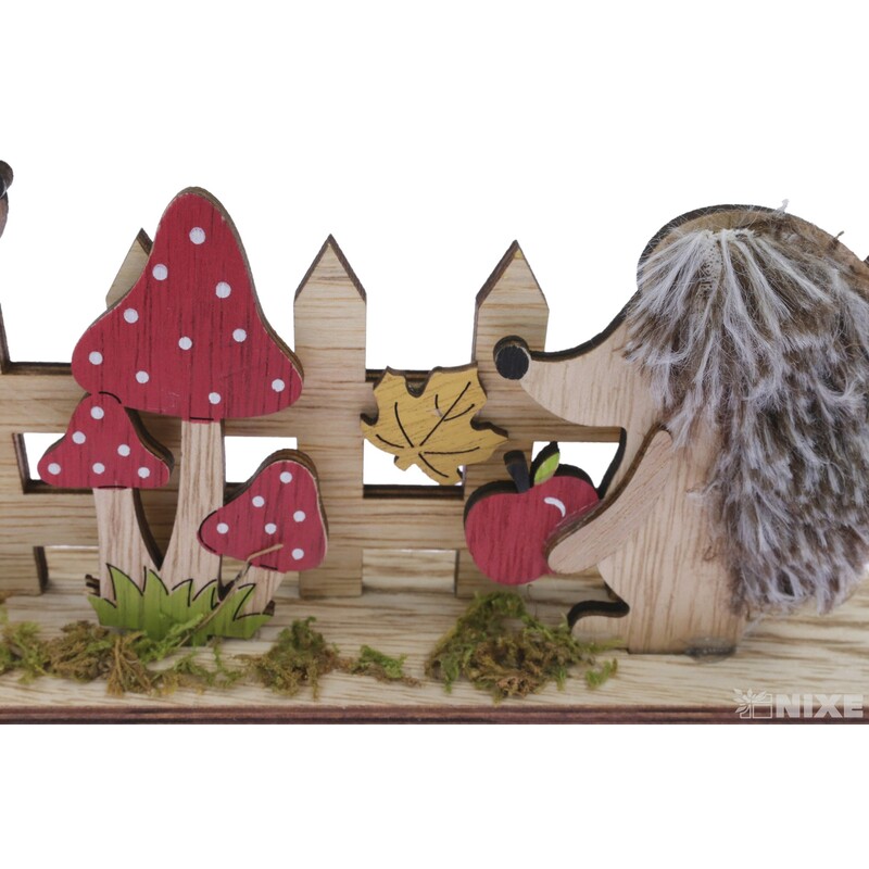 JEŽEK U PLOTU D 8x13cm V+