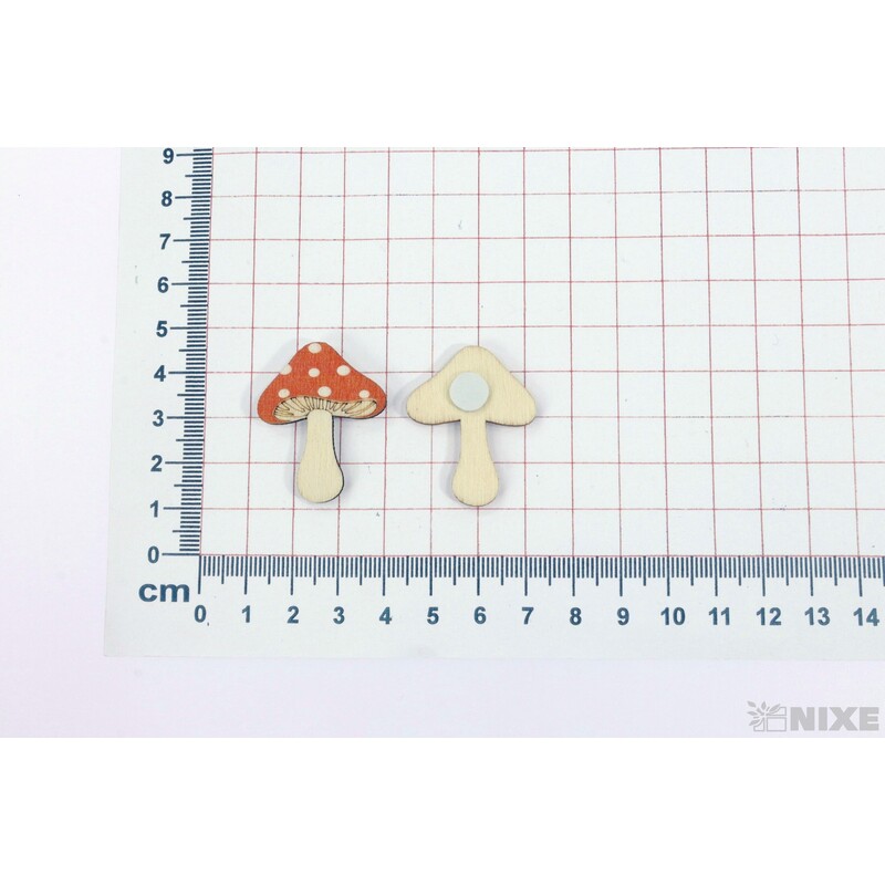 MUCHOMŮRKA NALEPOVACÍ 2,5x3,5cm 6ks*