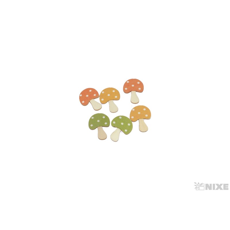 MUCHOMŮRKA NALEPOVACÍ 2,5x3,5cm 6ks*