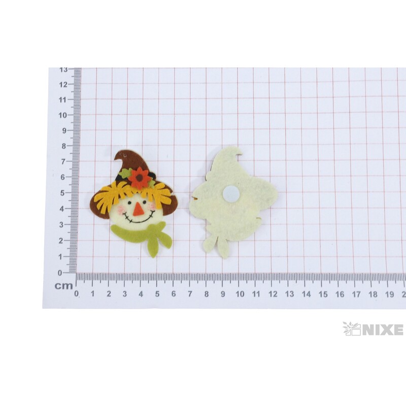 STRAŠÁK FILC NALEP 5cm 4ks*MIX BAREV