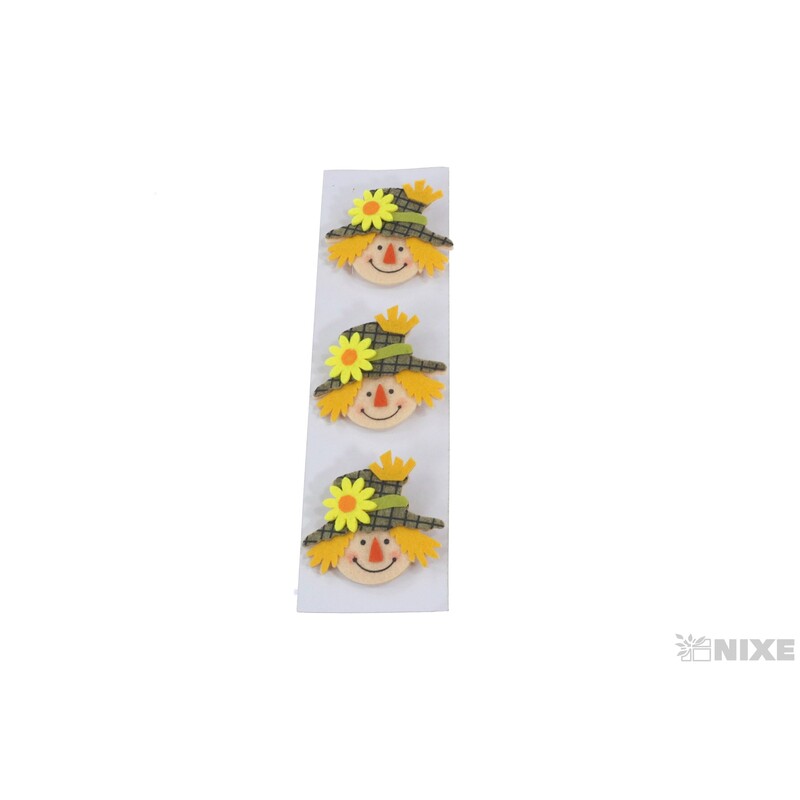 OZDOBNÝ KOLÍČEK PODZIM 7cm 3ks*