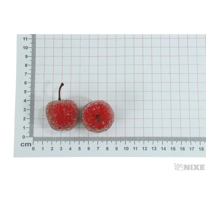 JABLÍČKA 3cm 35ks*ČERVENÁ