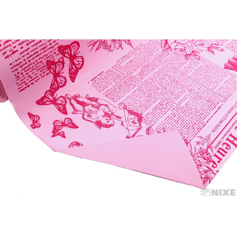 ROLE PERLA ROMANCE 70cmx40m*RŮŽOVÁ