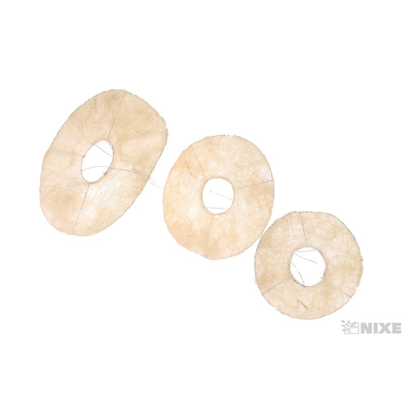 PODLOŽKA SISAL KRUH 25x11cm 20x9 15x5*BÍLÁ