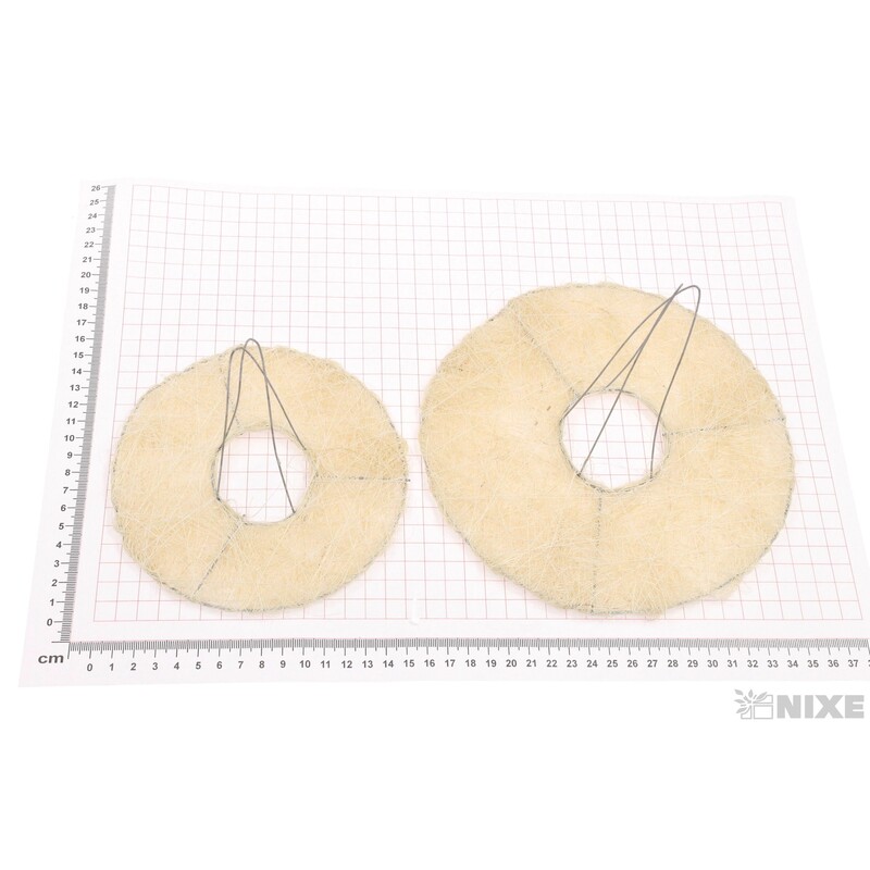 PODLOŽKA SISAL KRUH 25x11cm 20x9 15x5*BÍLÁ