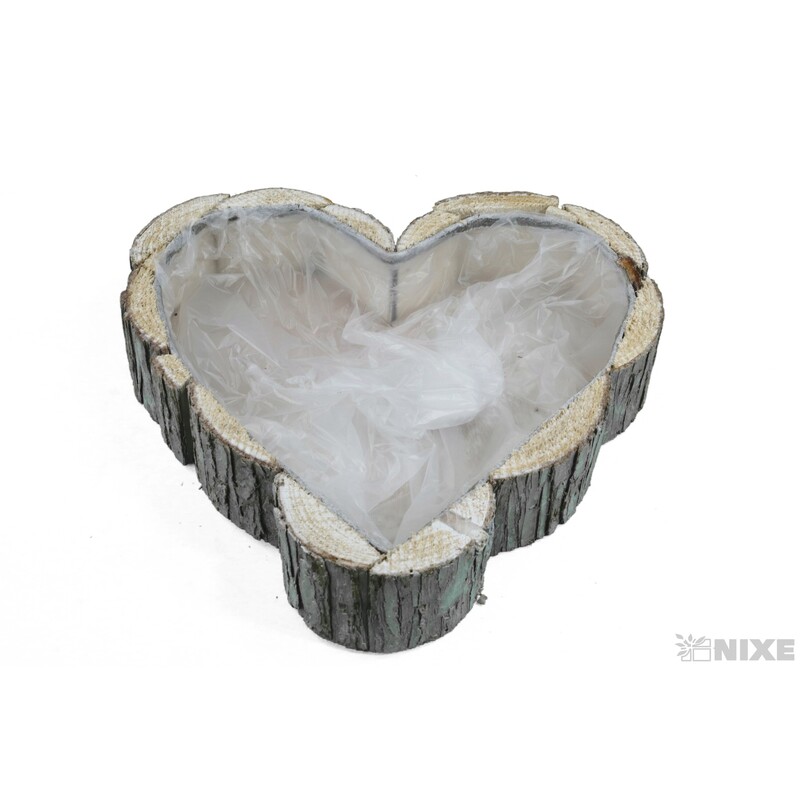 OBAL SRDCE KŮRA 27x4cm*BÍLÁ