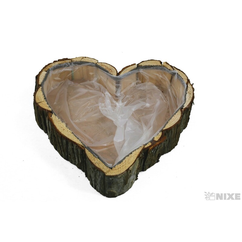 OBAL SRDCE KŮRA 27x4cm*HNĚDÁ