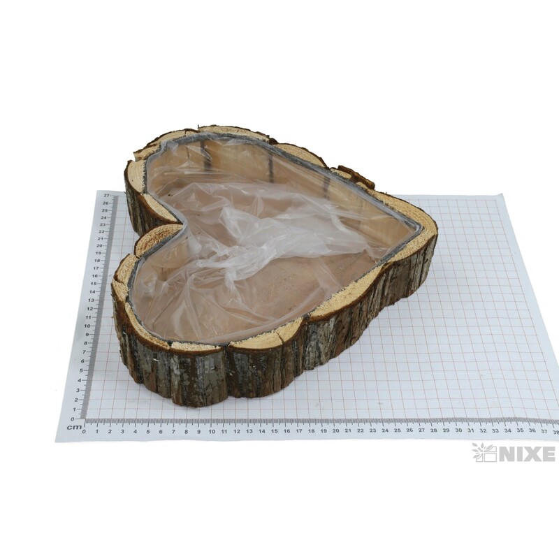 OBAL SRDCE KŮRA 27x4cm*HNĚDÁ