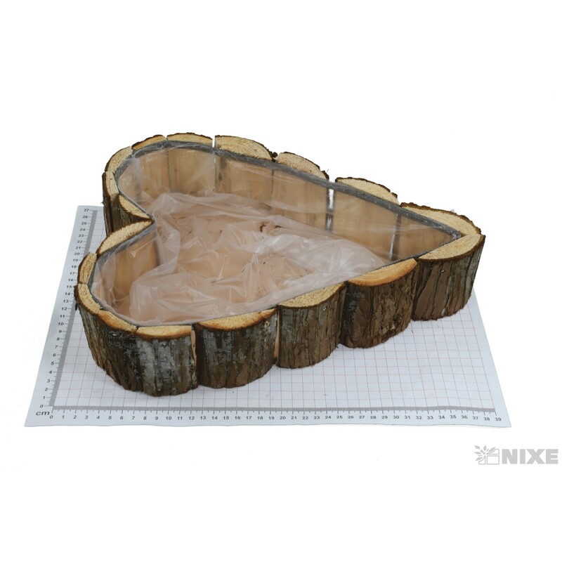 OBAL SRDCE KŮRA 35x7cm*HNĚDÁ