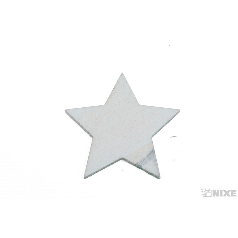 HVĚZDA D 4,5cm 36ks*BÍLÁ