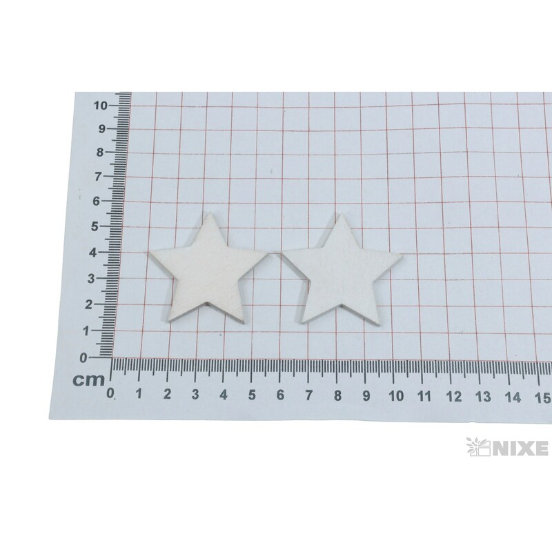 HVĚZDA D 4,5cm 36ks*BÍLÁ