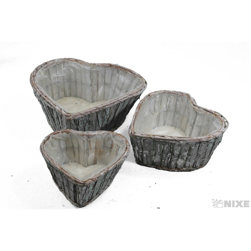 OBAL KŮRA SRDCE 19x19x8 24x22x10 29x30x12cm*