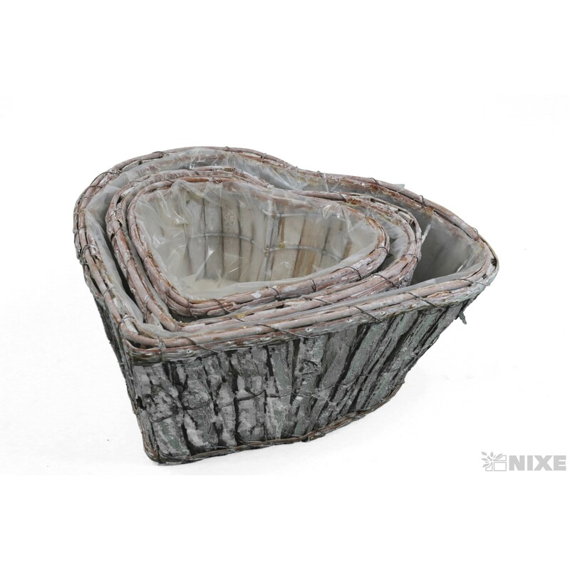 OBAL KŮRA SRDCE 19x19x8 24x22x10 29x30x12cm*