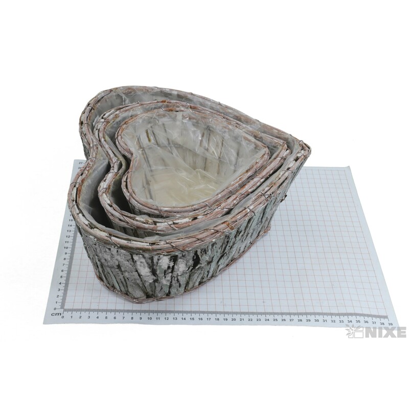 OBAL KŮRA SRDCE 19x19x8 24x22x10 29x30x12cm*