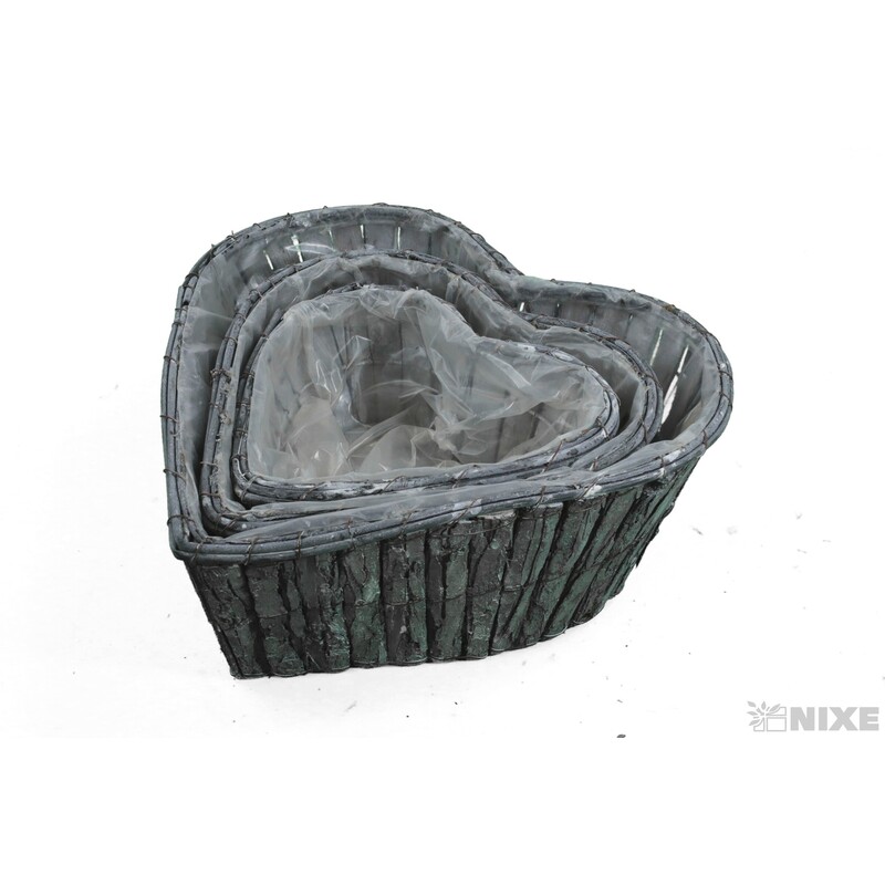 OBAL KŮRA SRDCE 19x19x8 24x22x10 29x30x12cm*