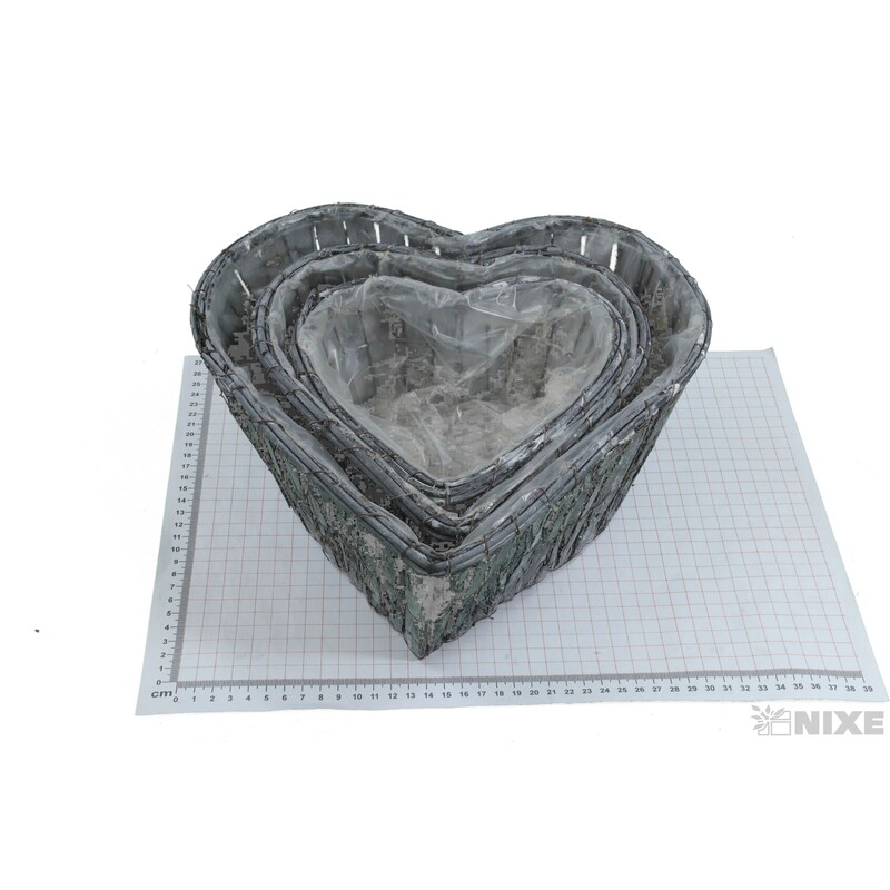 OBAL KŮRA SRDCE 19x19x8 24x22x10 29x30x12cm*