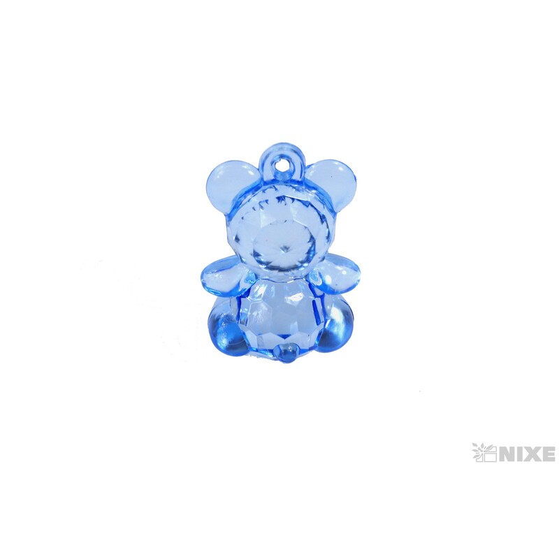 ZÁVĚS AKRYL MEDVÍDEK 4cm 5ks*MIX BAREV