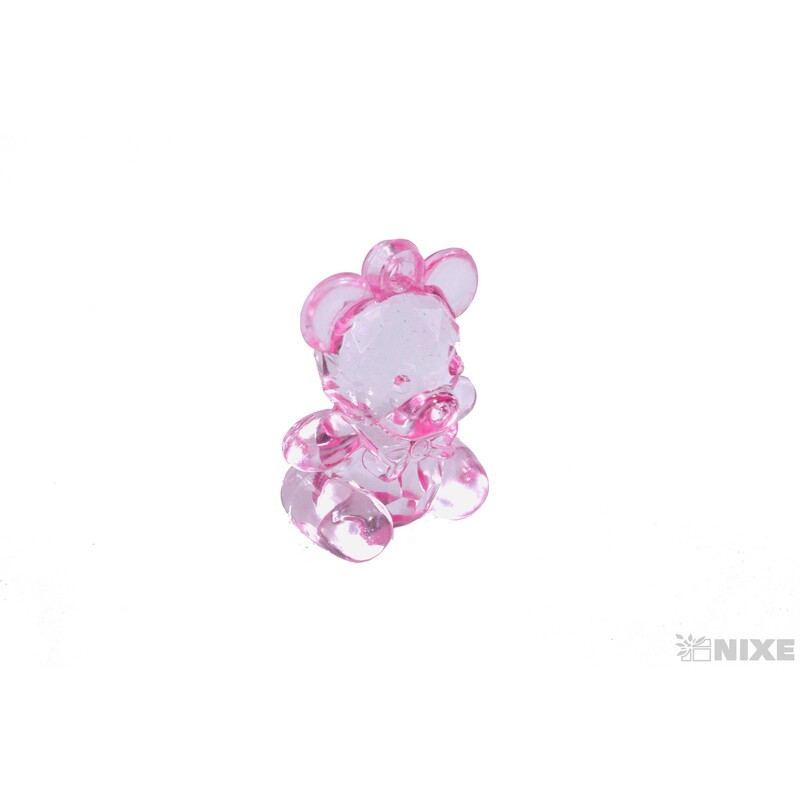 ZÁVĚS AKRYL MEDVÍDEK 4cm 5ks*MIX BAREV