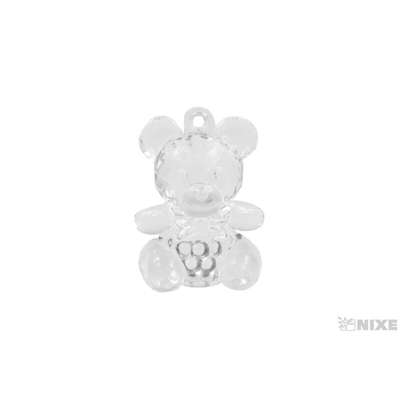 ZÁVĚS AKRYL MEDVÍDEK 4cm 5ks*MIX BAREV