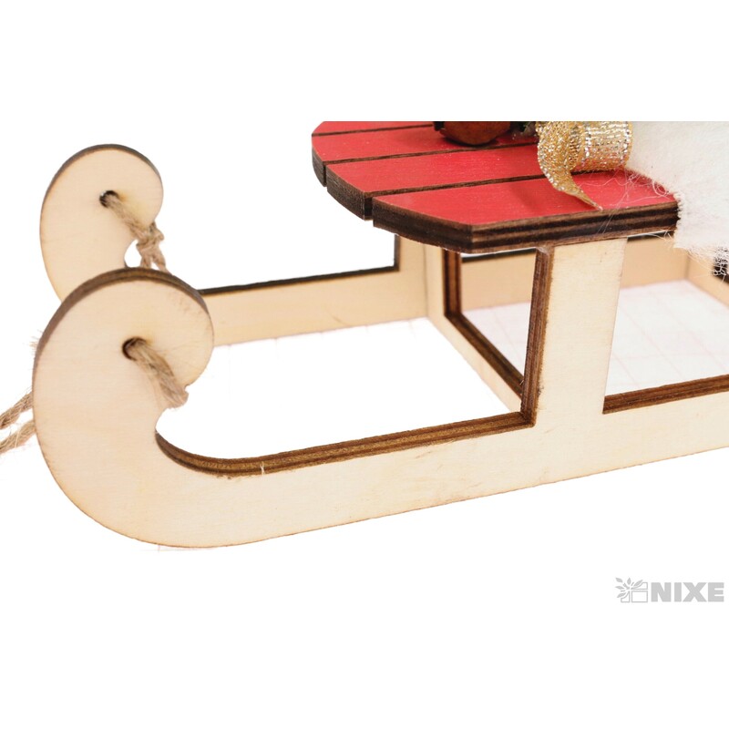 SÁŇKY DŘEVO 17cm*MIX BAREV