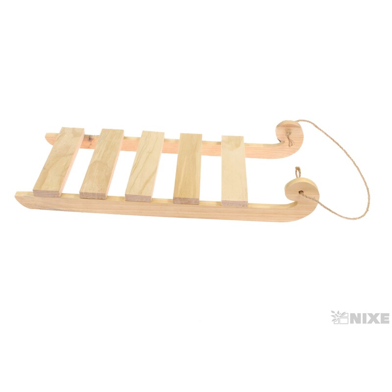 SÁŇKY DŘEVO 39cm*PŘÍRODNÍ