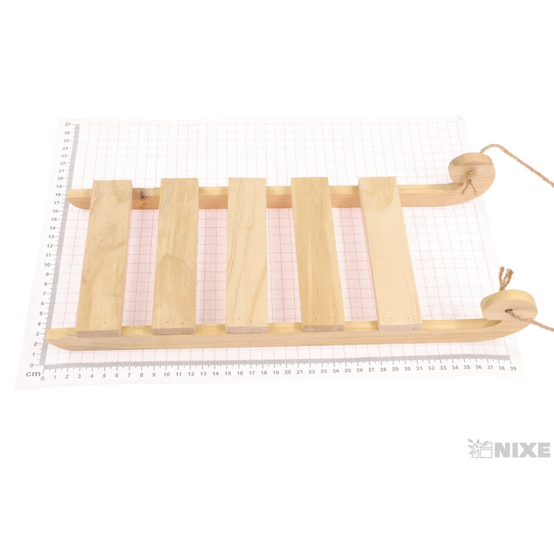 SÁŇKY DŘEVO 39cm*PŘÍRODNÍ