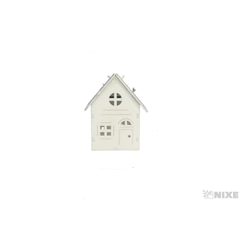 ZÁVĚS DOMEČEK 8cm*BÍLÁ