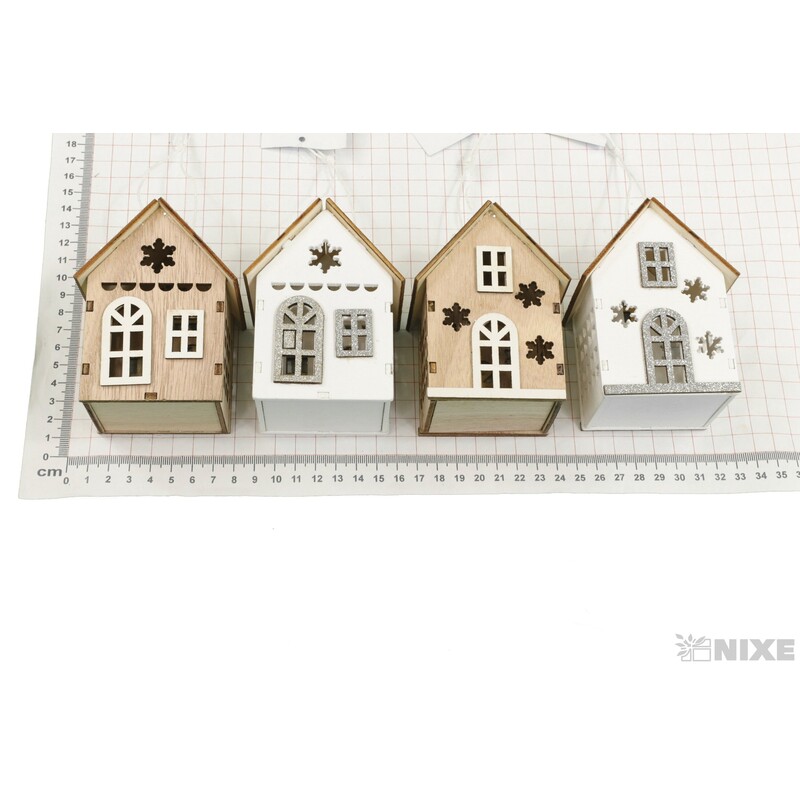 ZÁVĚS DOMEČEK 10cm*MIX BAREV