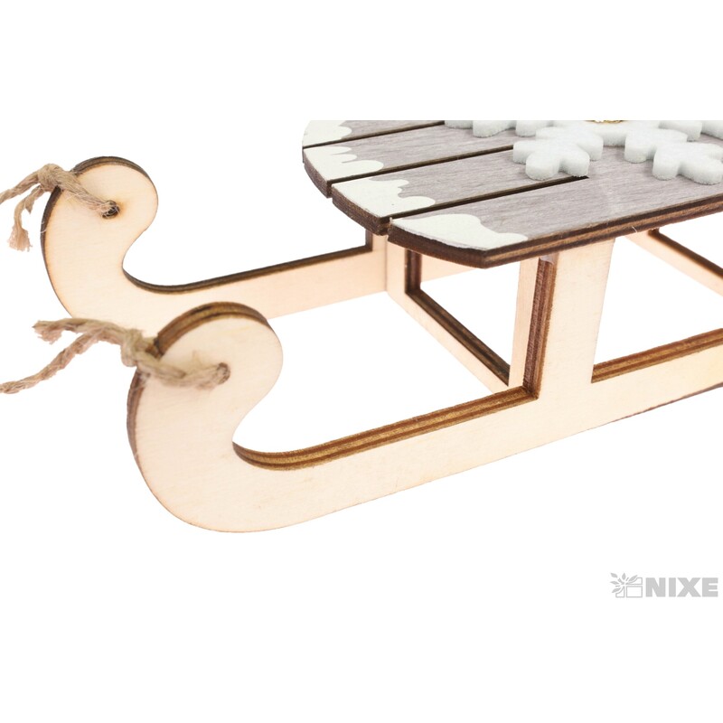 SÁŇKY DŘEVO 18cm*MIX BAREV