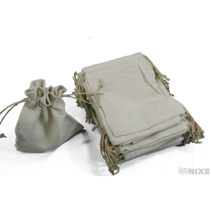 SÁČEK JUTA 11x16cm*BÍLÁ