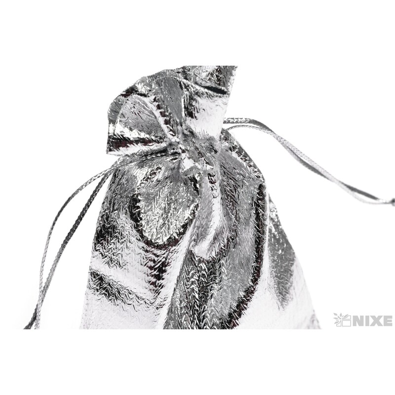 SÁČEK METAL 08x10cm*STŘÍBRNÁ