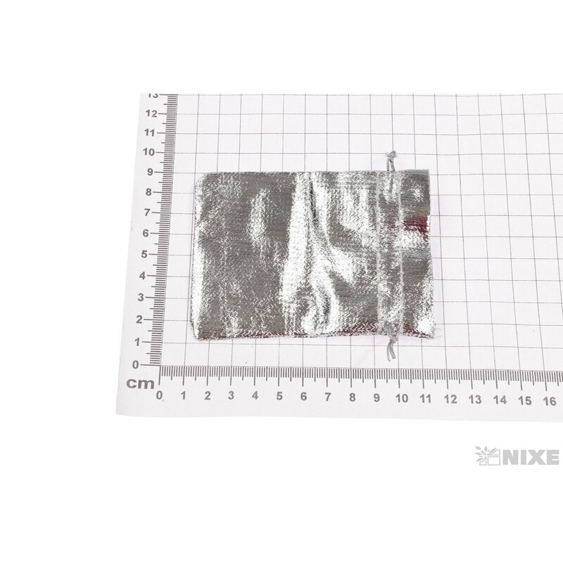SÁČEK METAL 08x10cm*STŘÍBRNÁ