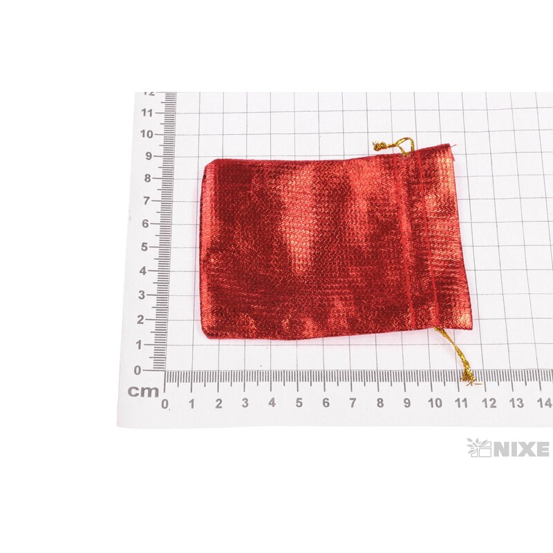 SÁČEK METAL 08x10cm*ČERVENÁ