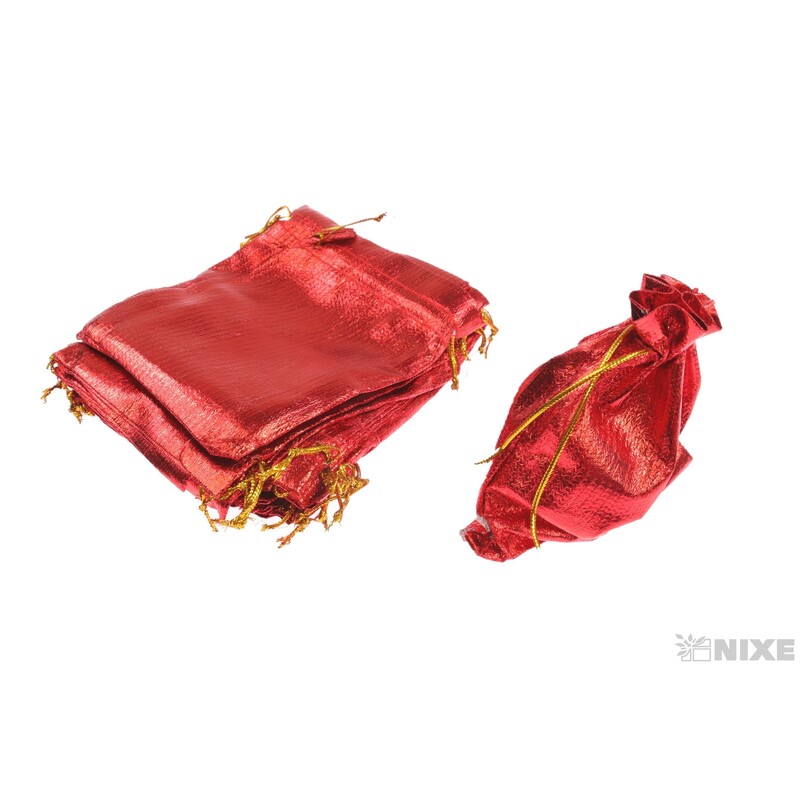 SÁČEK METAL 09x12cm*ČERVENÁ