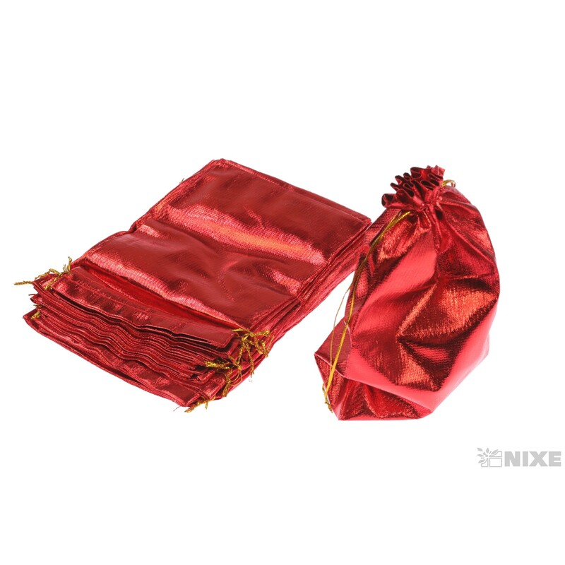 SÁČEK METAL 15x23cm*ČERVENÁ