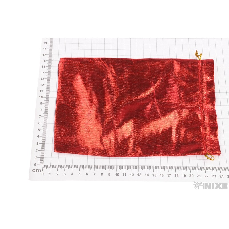 SÁČEK METAL 15x23cm*ČERVENÁ