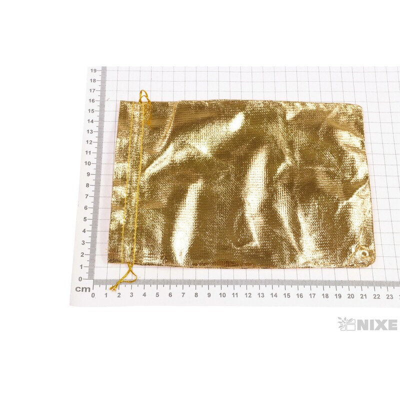 SÁČEK METAL 15x23cm*ZLATÁ