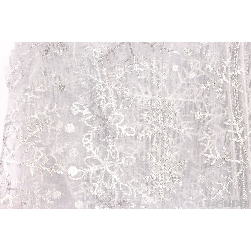 SÁČEK ORGANZA VLOČKA 09x12cm*STŘÍBRNÁ