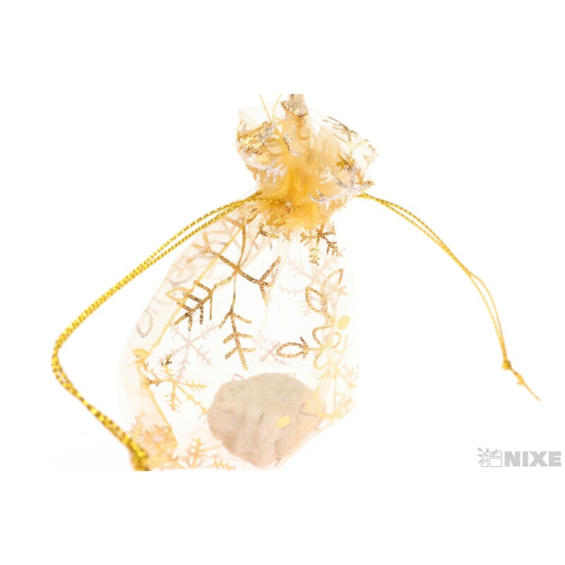 SÁČEK ORGANZA VLOČKA 7,5x10cm*ZLATÁ