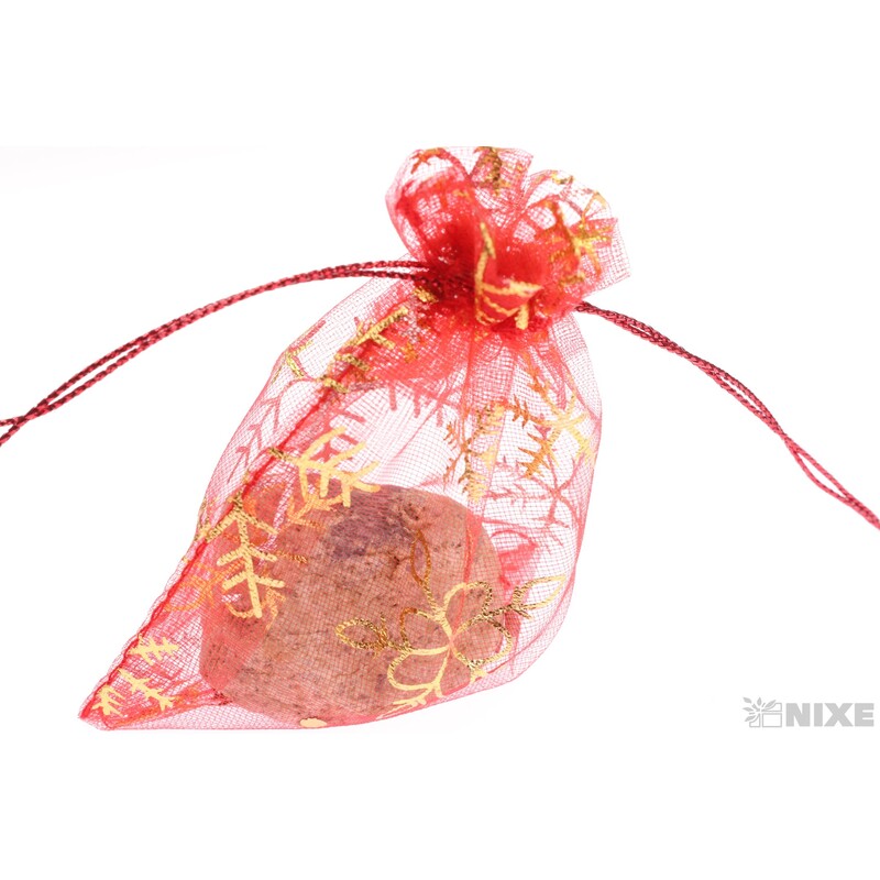 SÁČEK ORGANZA VLOČKA 7,5x10cm*ČERVENÁ