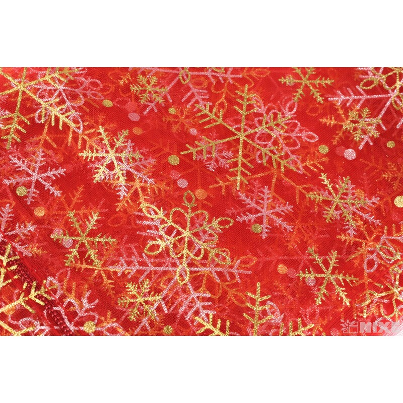 SÁČEK ORGANZA VLOČKA 15x23cm*ČERVENÁ