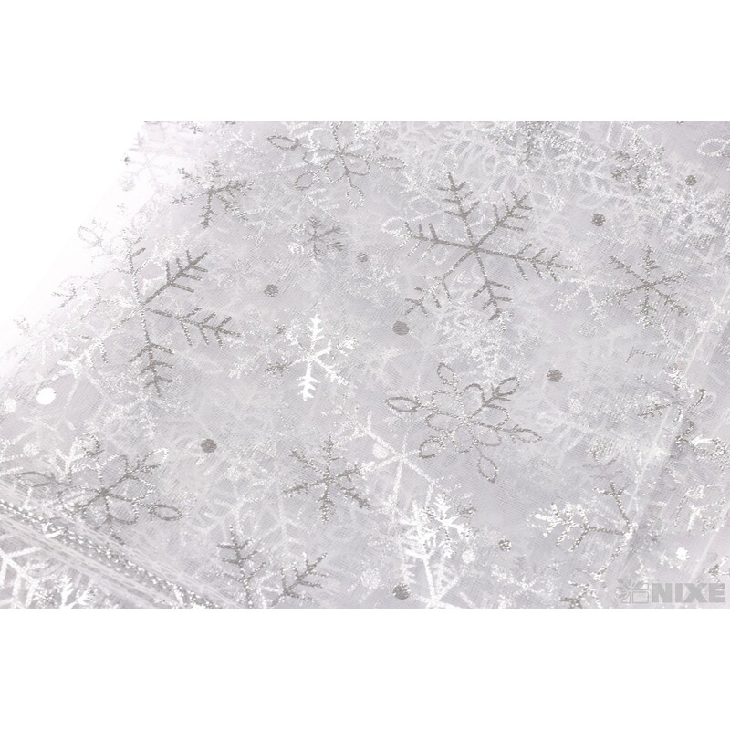 SÁČEK ORGANZA VLOČKA 15x23cm*STŘÍBRNÁ