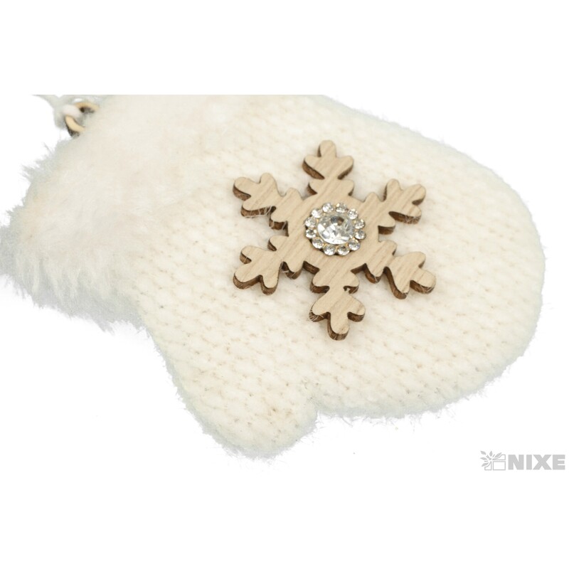 ZÁVĚS D RUKAVICE 6x9cm 2ks*BÍLÁ