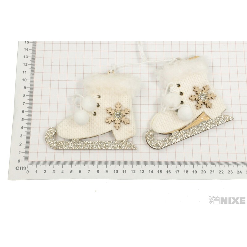 ZÁVĚS D BRUSLE 11x9cm 2ks*BÍLÁ